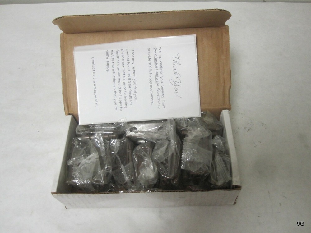 10 Pack DecoBasics 1/2 Overlay 3/4 Frame Partial Semi Wrap Self-Closing Hinges