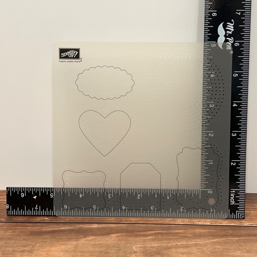 Stampin Up! Stencils 5-Piece Set With Case