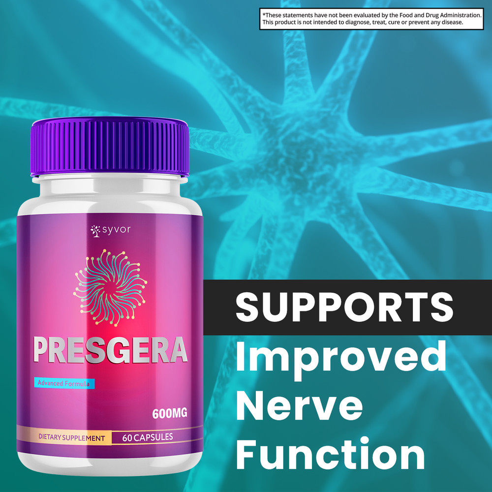 Presgera Advanced Nerve Support Formula Maximum Strength Vitamin 300 Capsules