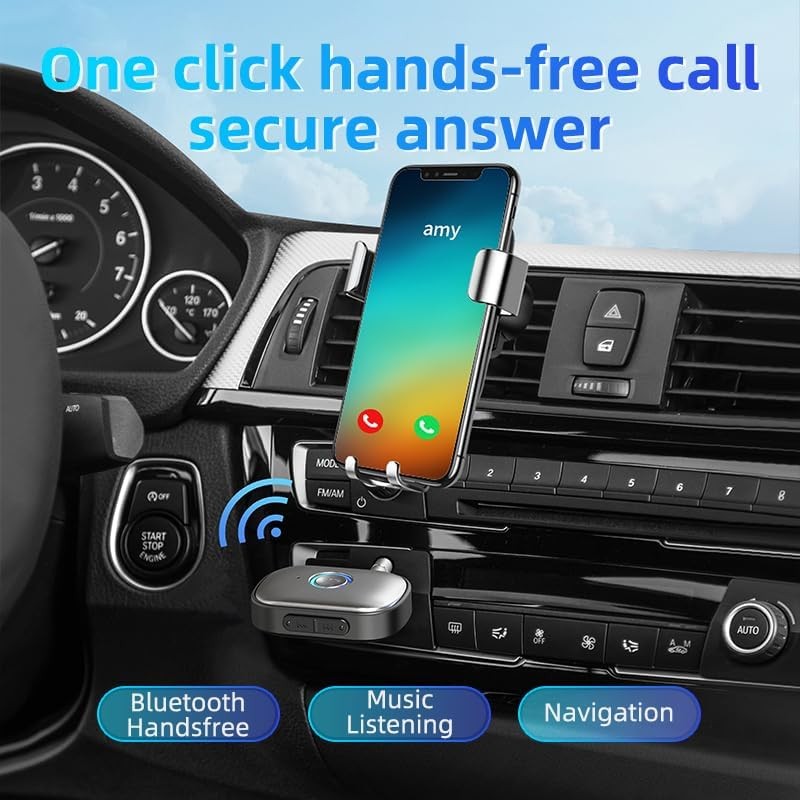 Bluetooth Adapter, Receiver Wireless Audio Receiver for Car Stereo, Plug & Play