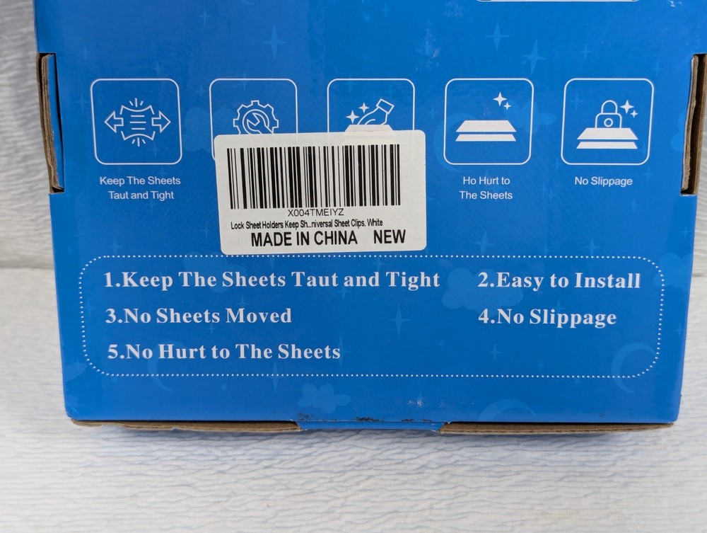 Sheet Holders for Bed Corners Fasteners Keep Sheets Secure Sheet Holders