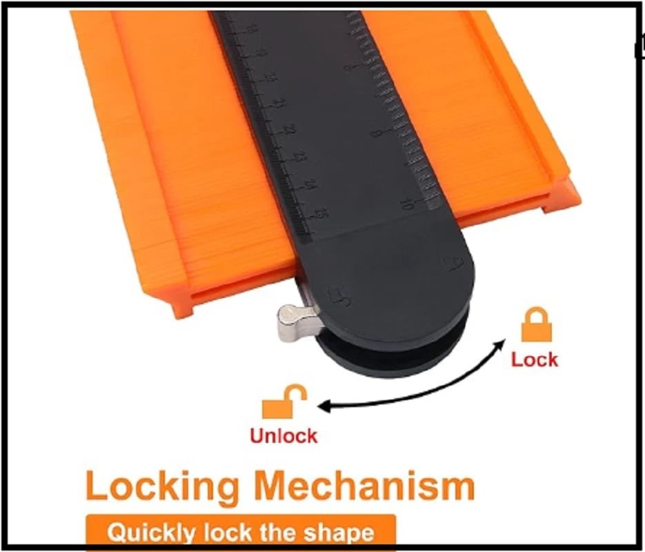 10 Inch Super Gauge Shape and Outline Tool, Contour Gauge Profile Tool with Lock