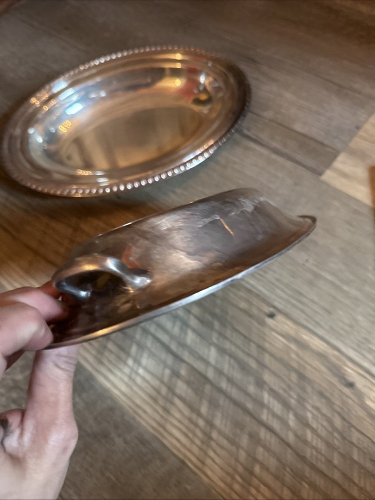 W. M. Rogers Silver plate covered Vegetable Serving Dish