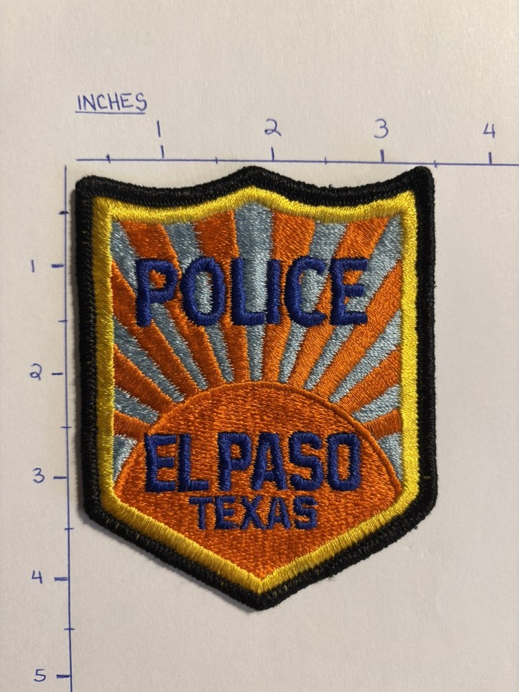 EL PASO, Texas Police Department Patch
