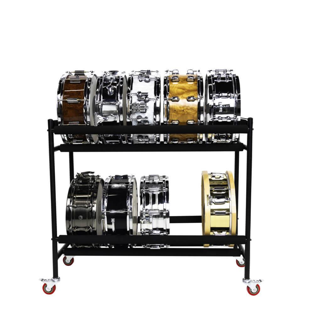 Gator Frameworks Snare Rack, 2-Tier w/Locking Casters