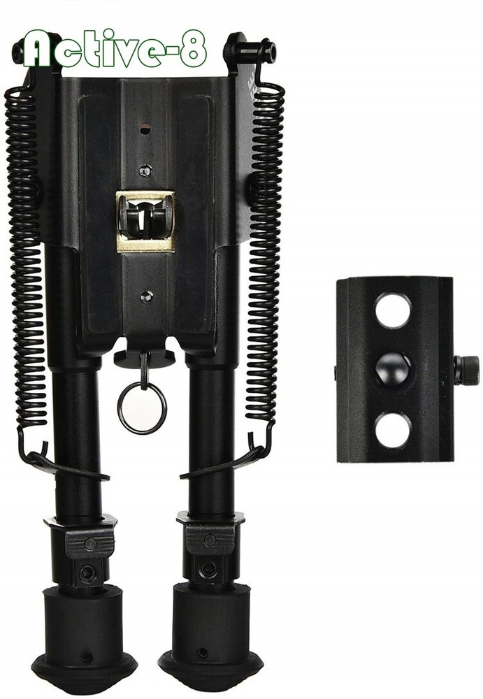 ACTIVE-8 6-9 Inches Rifle Bipod Adjustable Spring Return with Adapter