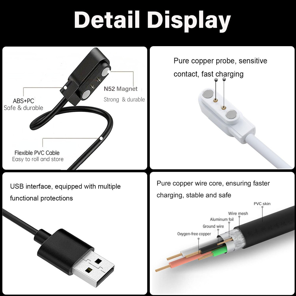 Compatible for Itouch Air 5 Smart Watch Charger, 2-Pack [Model a + Model B,Only