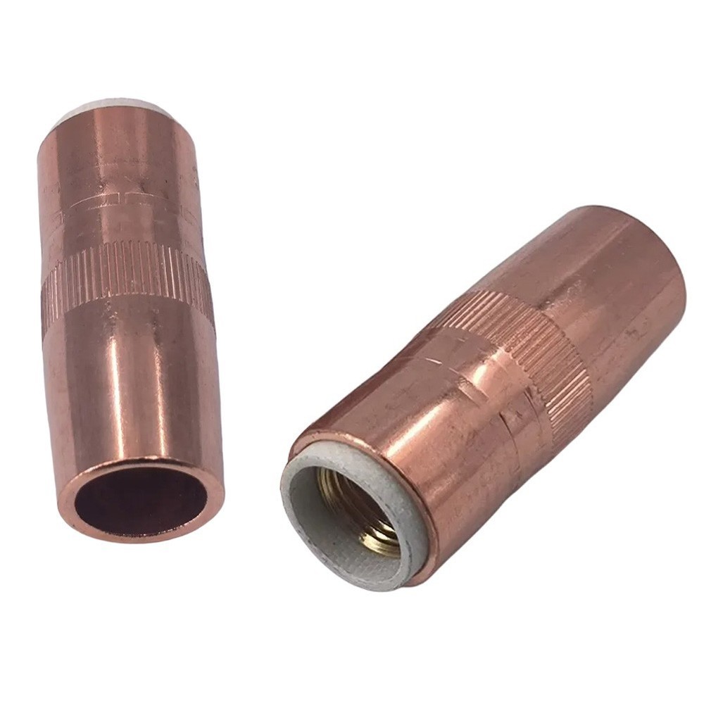 1/4 Tip Fluted Nozzle Copper Welding Accessories High Efficiency Nozzle