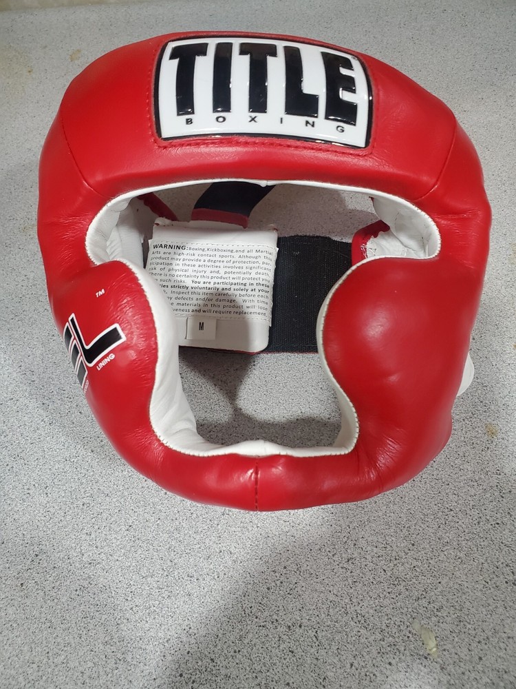 Title Boxing Full Training Headgear - Medium - Red