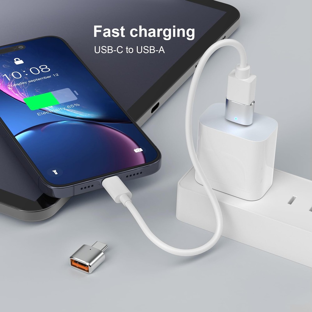 Duyasurs 3Pack Upgraded USB C to Adapter, High-speed data silver