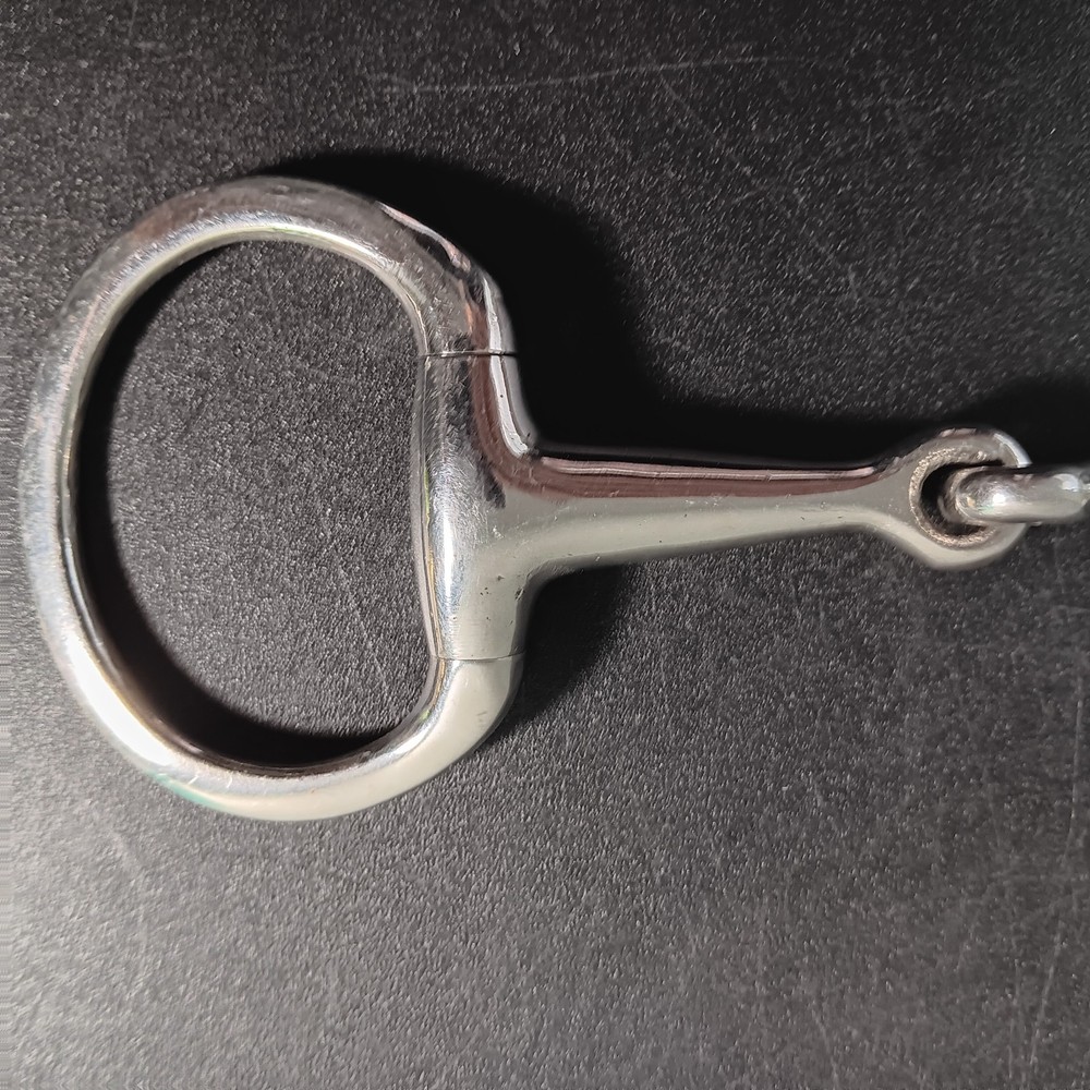 Stainless Steel Eggbutt Single Jointed Snaffle Bit