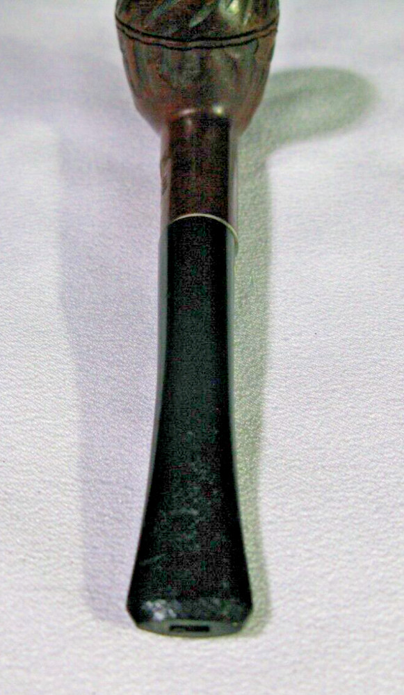 Willard Rusticated Imported Briar Estate Pipe Straight Apple w/Silver Ring - EUC