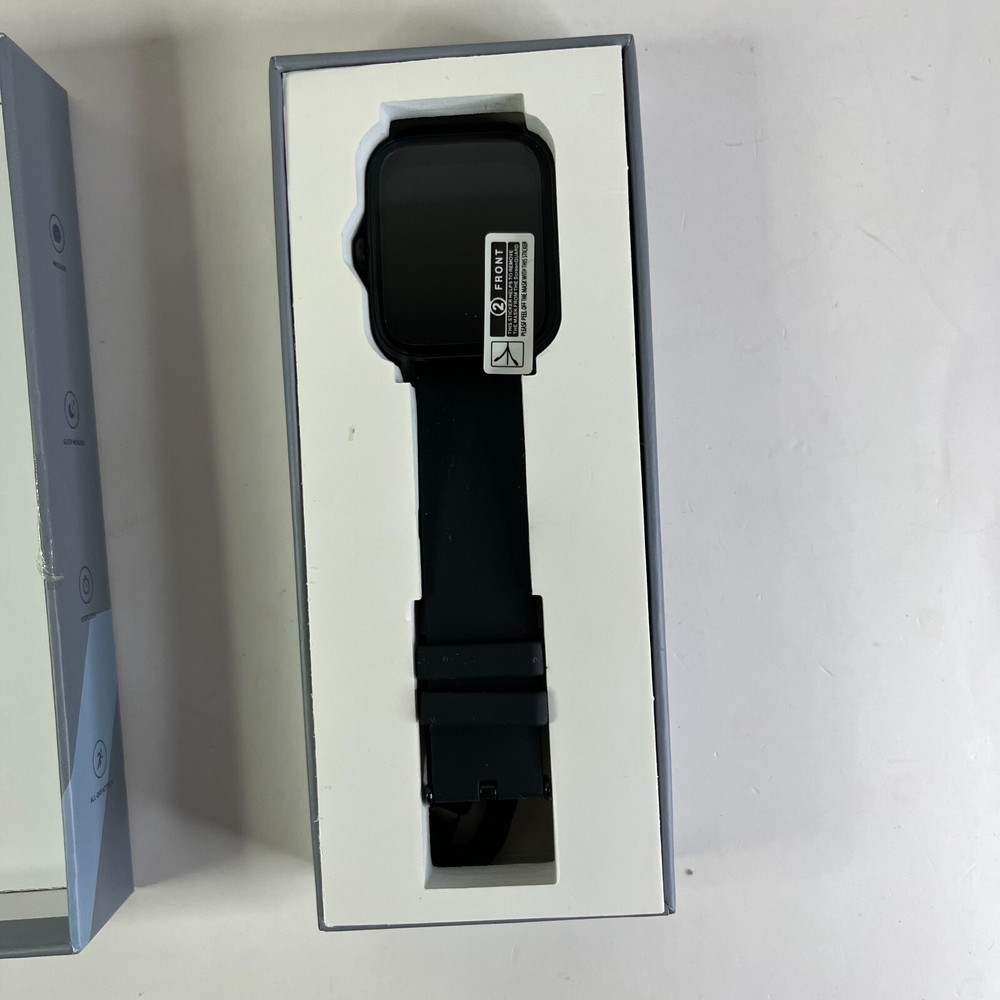 Smart Watch for iPhone or Android Waterproof Step Tracker Black