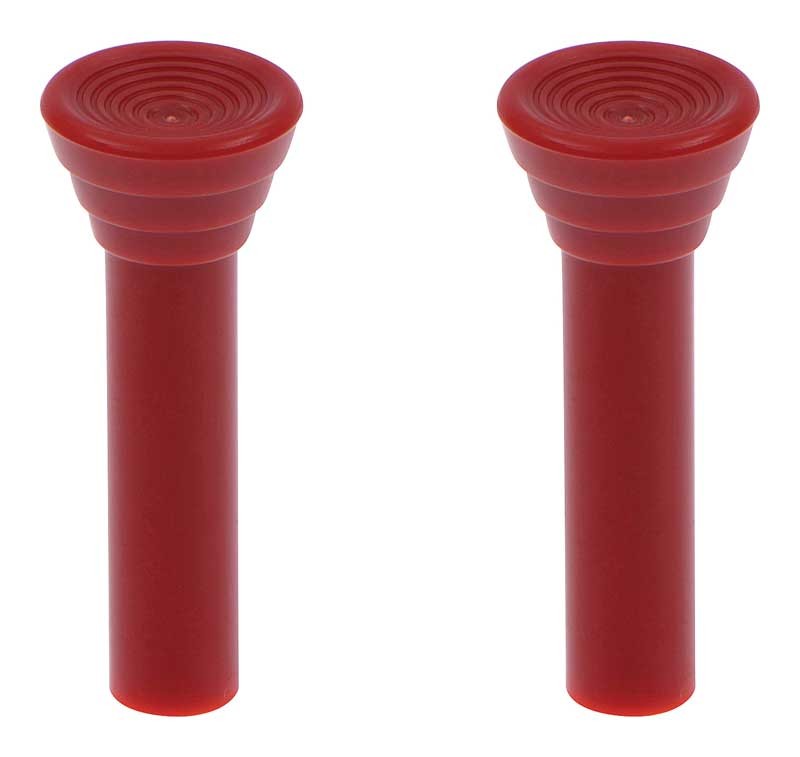 1963-1966 Bel Air Biscayne Impala Caprice; Door Lock Knobs; Dark Red; Pair