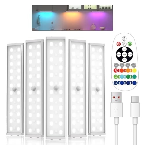 Under Cabinet Lighting,Rechargeable Motion Sensor Light Indoor Night Lights