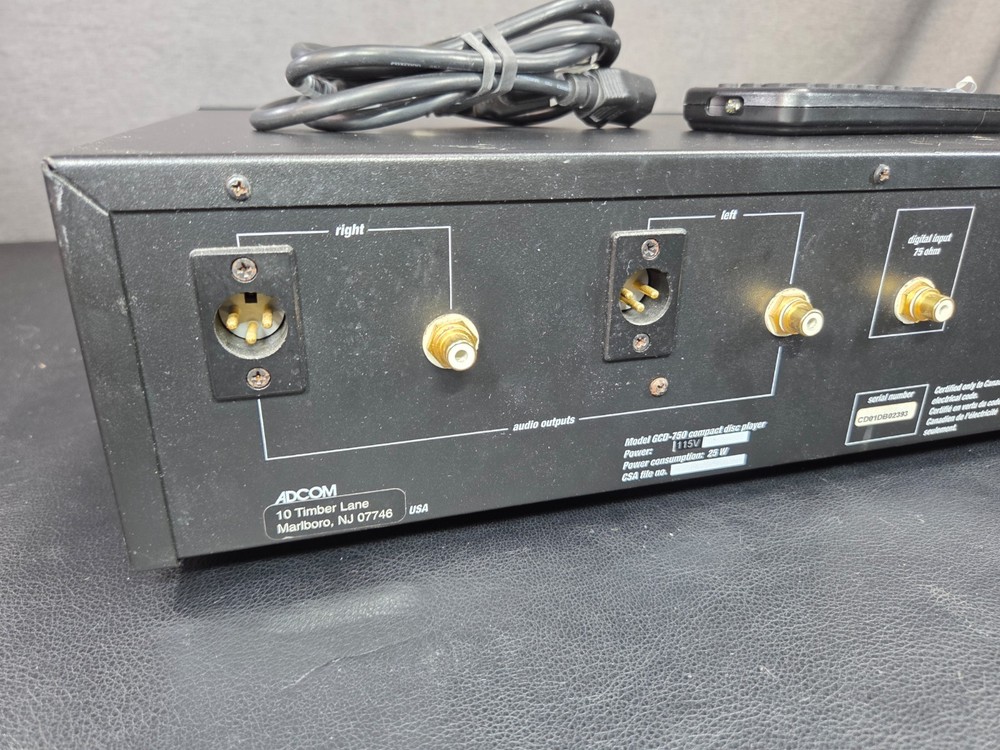 ADCOM GCD-750 CD Player/DAC w/ Remote VIDEO DEMO! 🎥📺✅