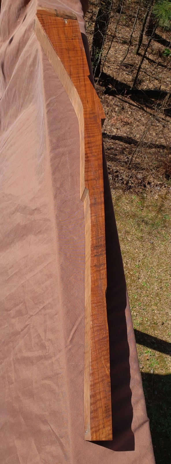 🔥 HIGHLY FIGURED CURLY TIGER CLARO WALNUT MUZZLELOADER RIFLE HAWKEN STOCK Blank