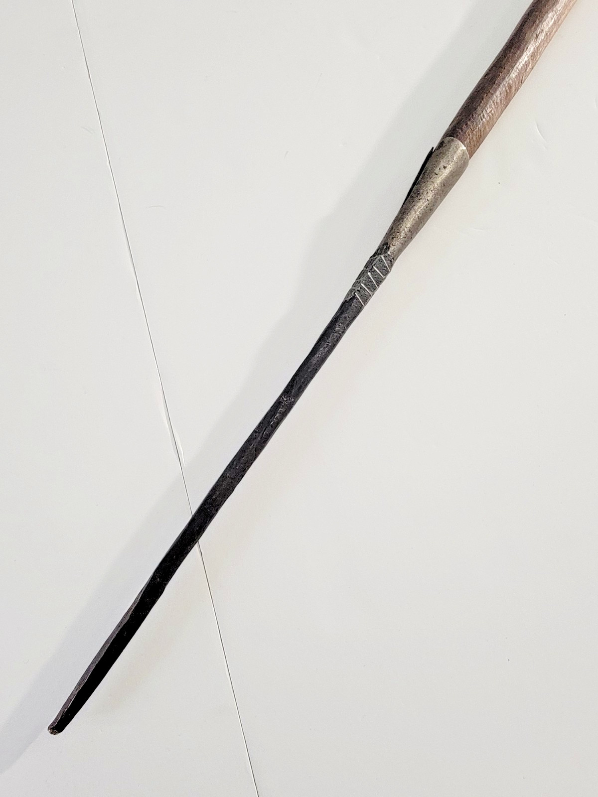 African Kenyan Maasai Hunting Spear Vintage Handmade - 41"