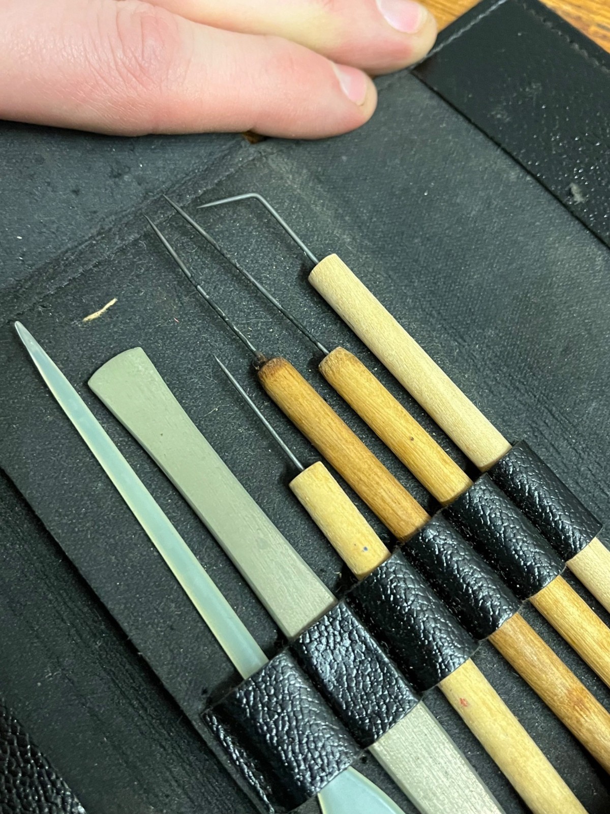 Antique 1920s Student Dissecting Kit Medical Science Instruments w/ Leather Case