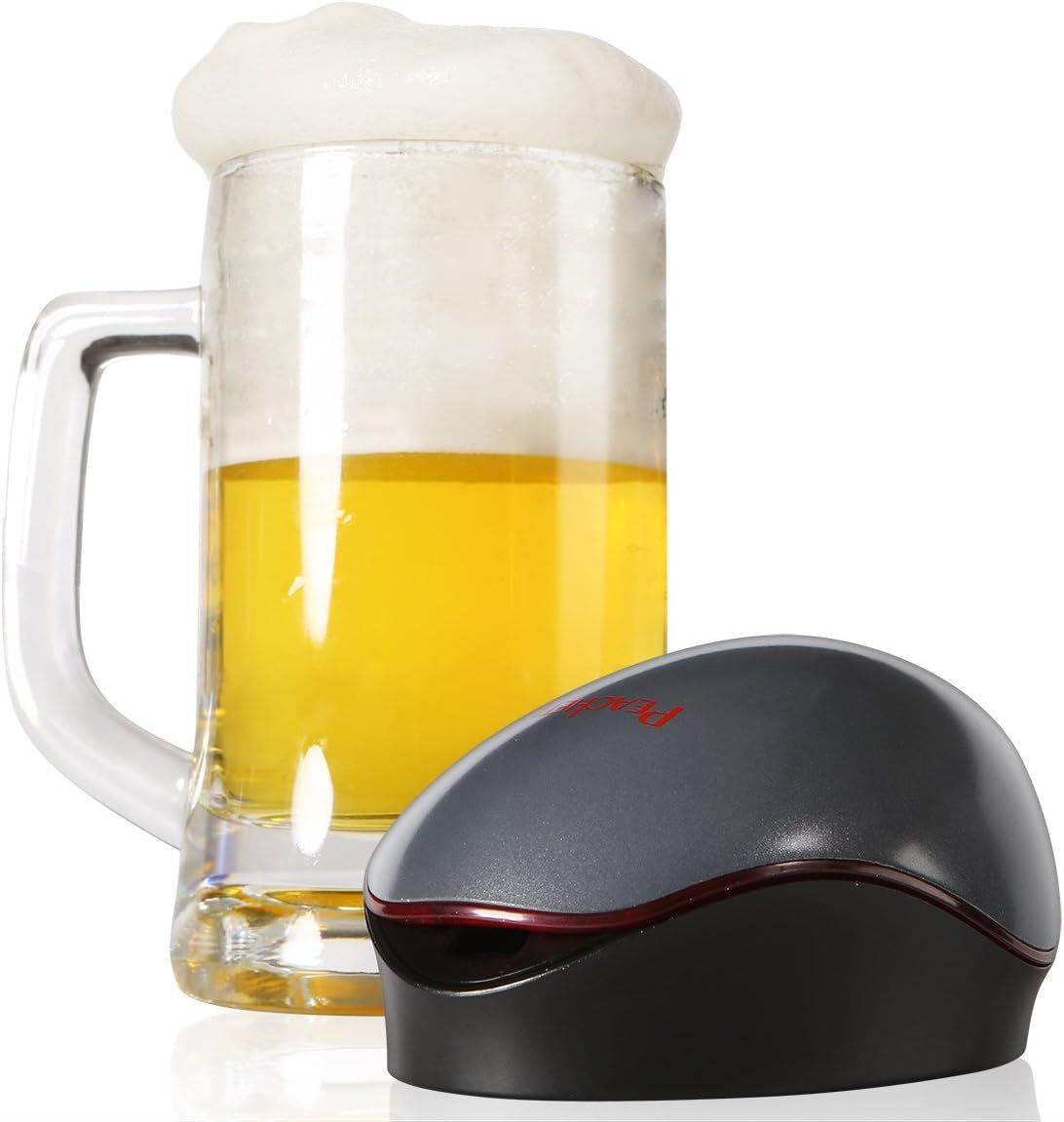 Peacher Beer Foamer, Peacher Portable Quick Automatic Sonic Beer Foamer for Can