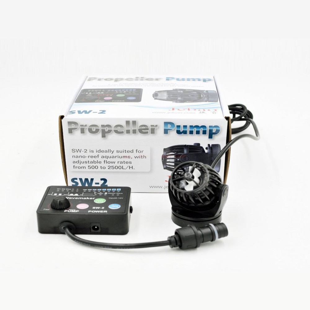 Jebao SW-2 Propeller Water Pump Wavemaker with Controller and Magnet Mount