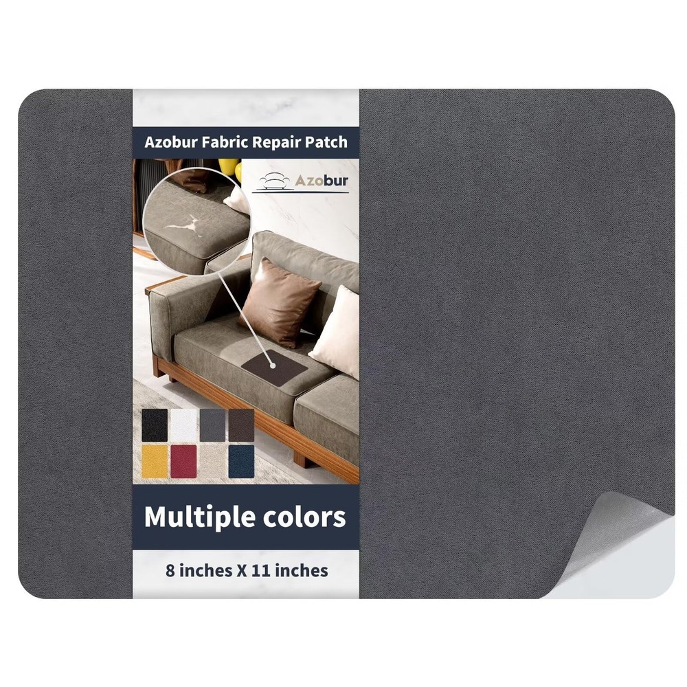 Azobur Velvet Repair Patch,Self-Adhesive Rectangular Flannel Fabric Patch,Mul...