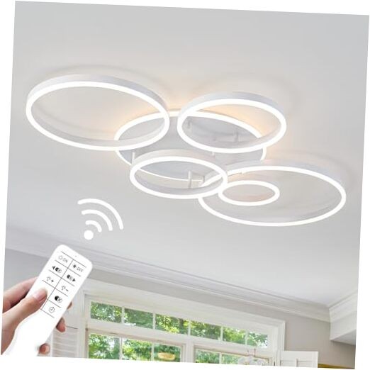 Modern LED Ceiling Light White Flush Mount White Ceiling Light, 6-light