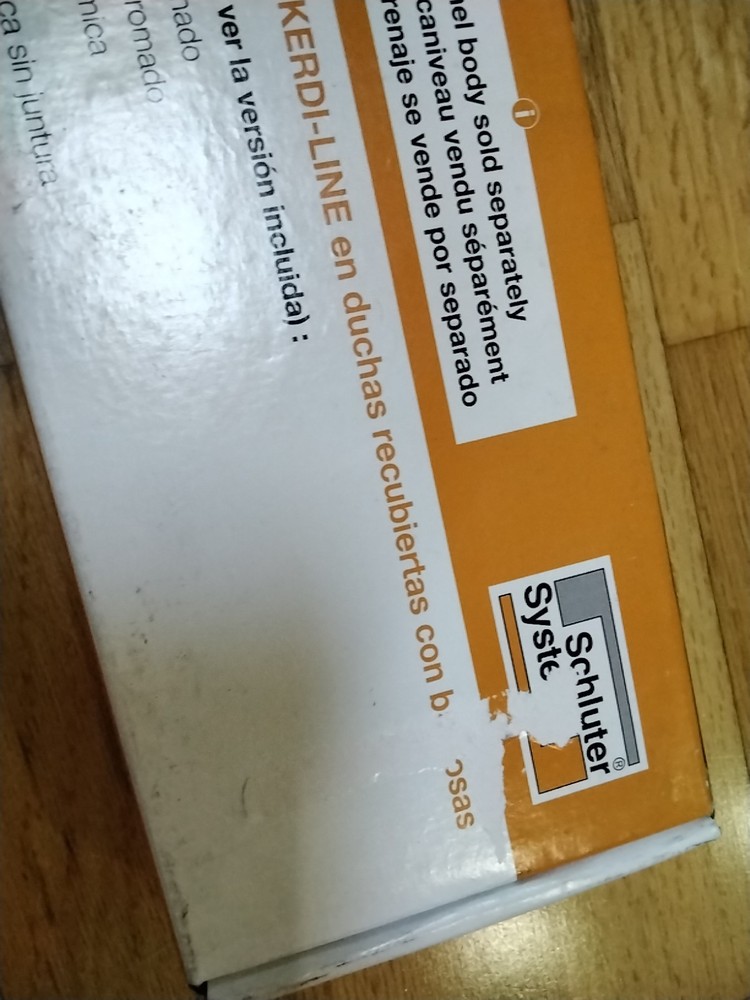 Schluter Linear Drain Solid Matte Black 31" New Sealed Box
