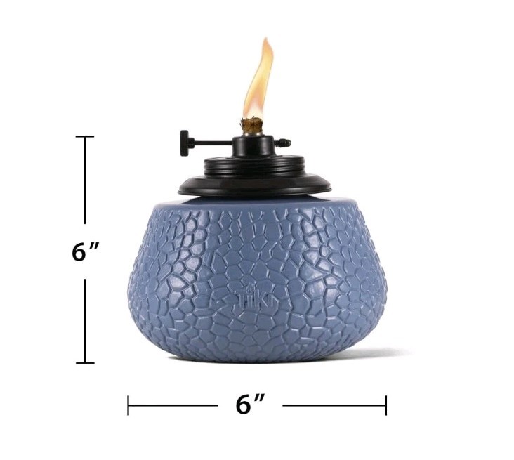 TiKi Brand Adjustable Flame Stone Table Torch