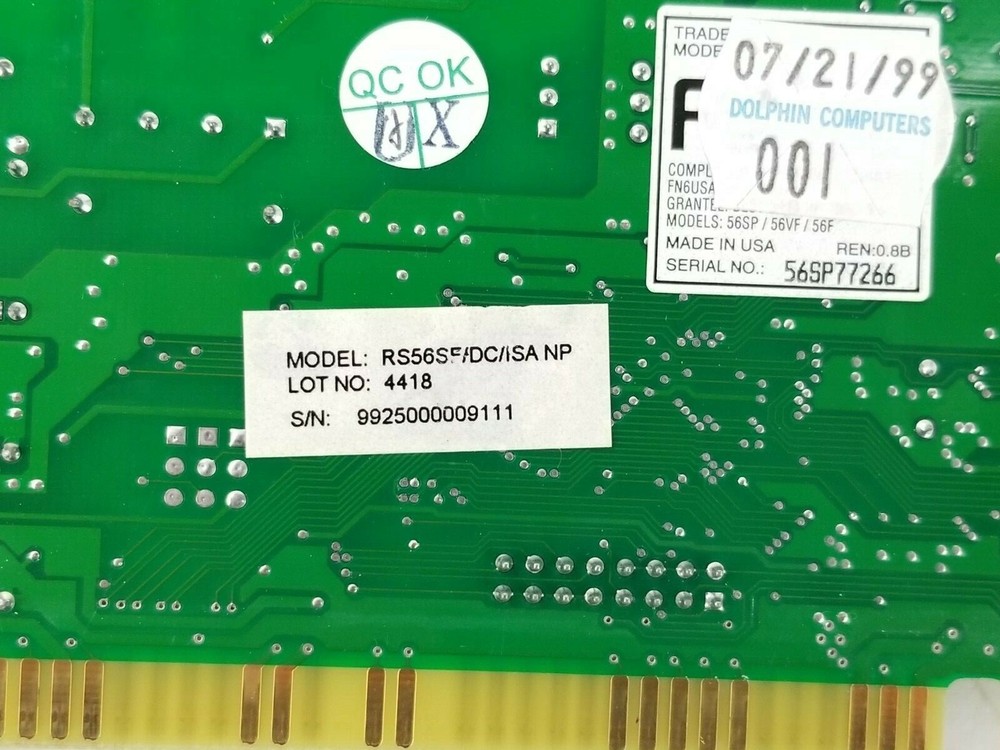 Best Data RS56SF/DC/ISA NP 56K ISA Modem