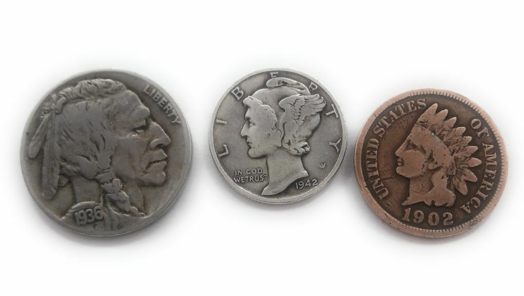 VARIETY COIN TIE TACK / LAPEL PIN