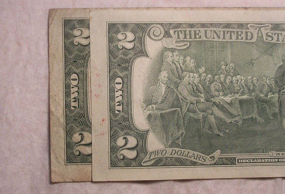 1976 $2 Dollar Note with Small Size Error, Nice Circulated
