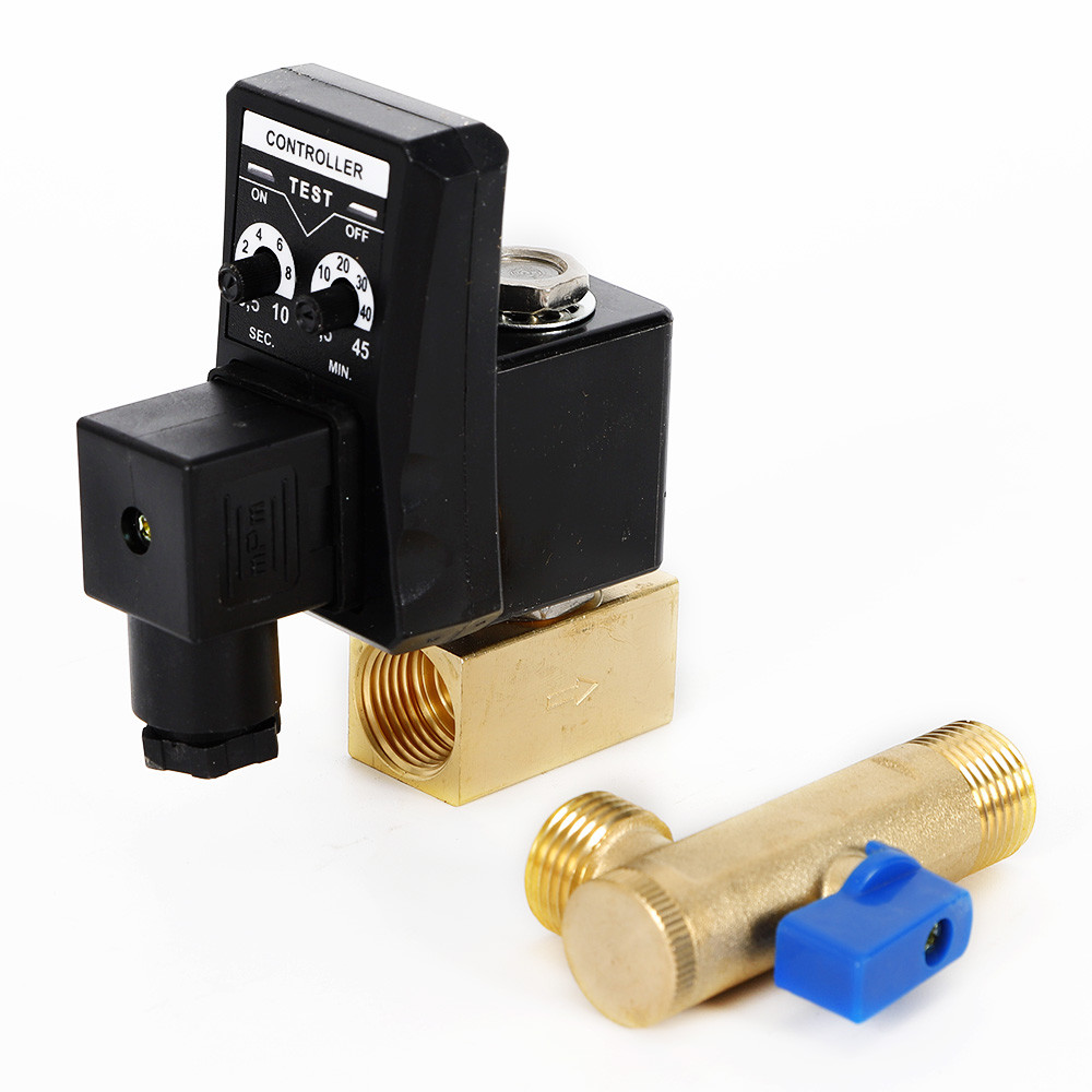 Compressor Automatic Electronic Timed Air Tank Timing Water Drain Valve Timer US