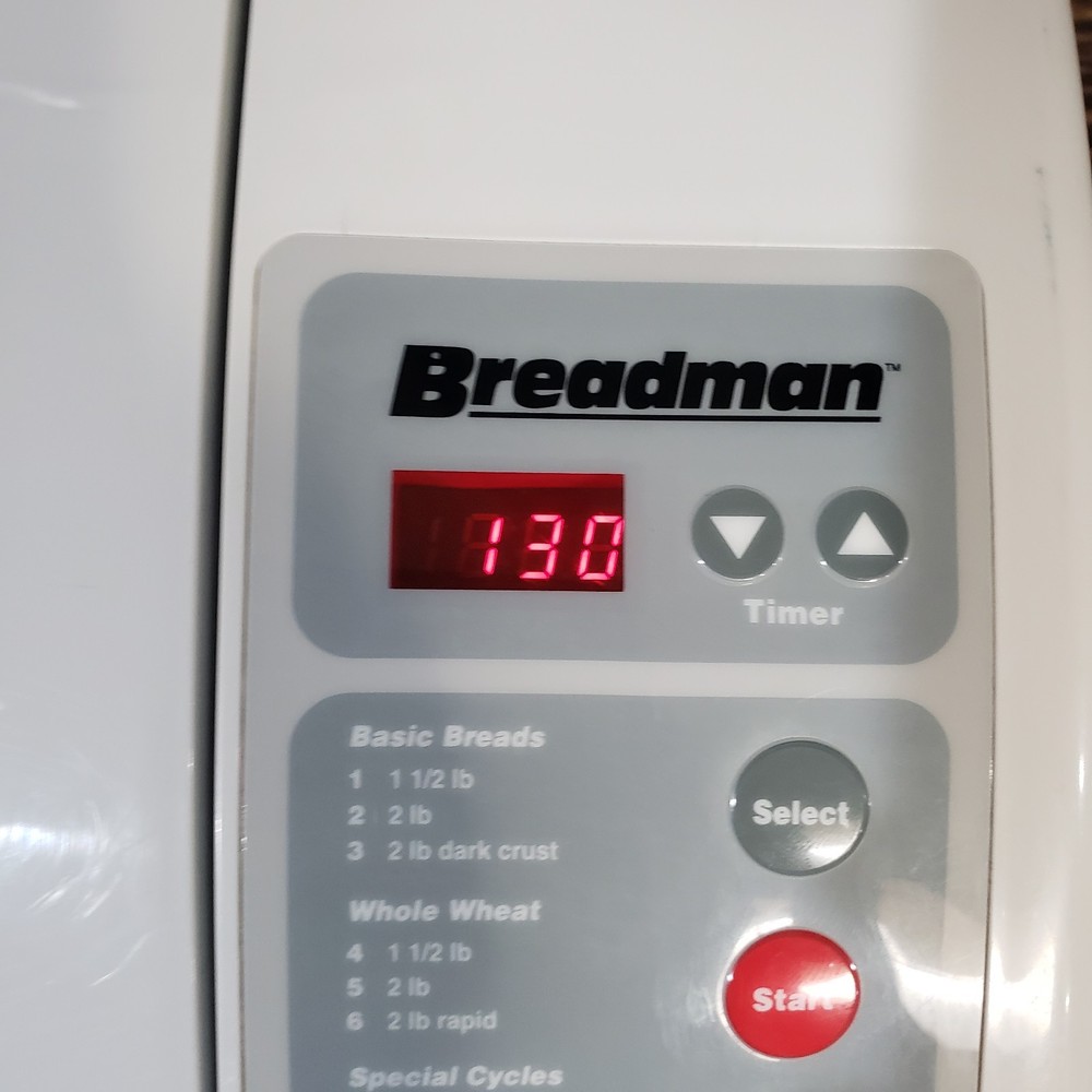 Breadman TR-550 White Automatic Bread Maker Oven Tested