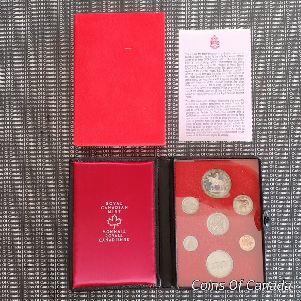 1973 Canada Double Dollar 7 Coin Specimen Set -Multiple Available #coinsofcanada