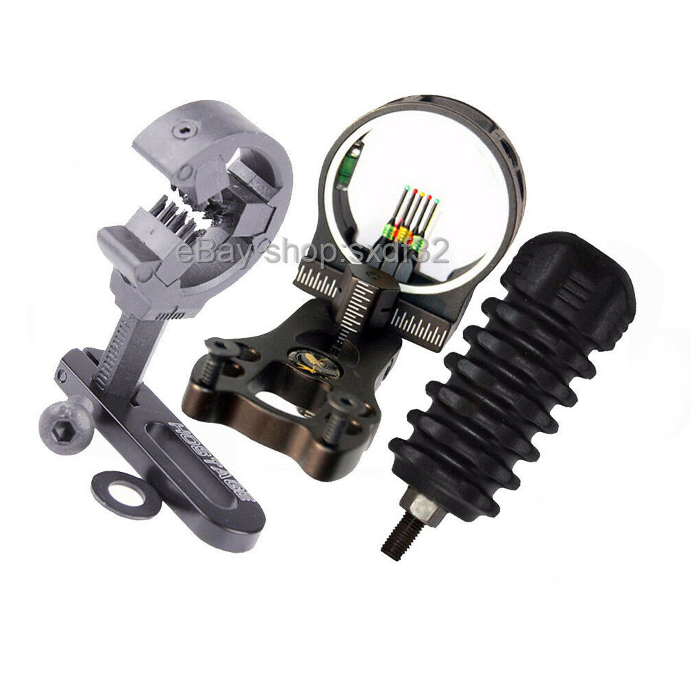 Bow Comb Brush Arrow Rest Bow Stabilizer Sight for Recurve Compound Bow Part Set