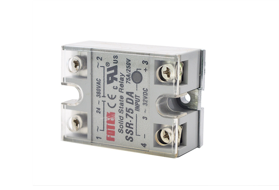 SSR-75DA Covered Solid State Module Relay DC 3-32V AC 24-380 V✦Kd