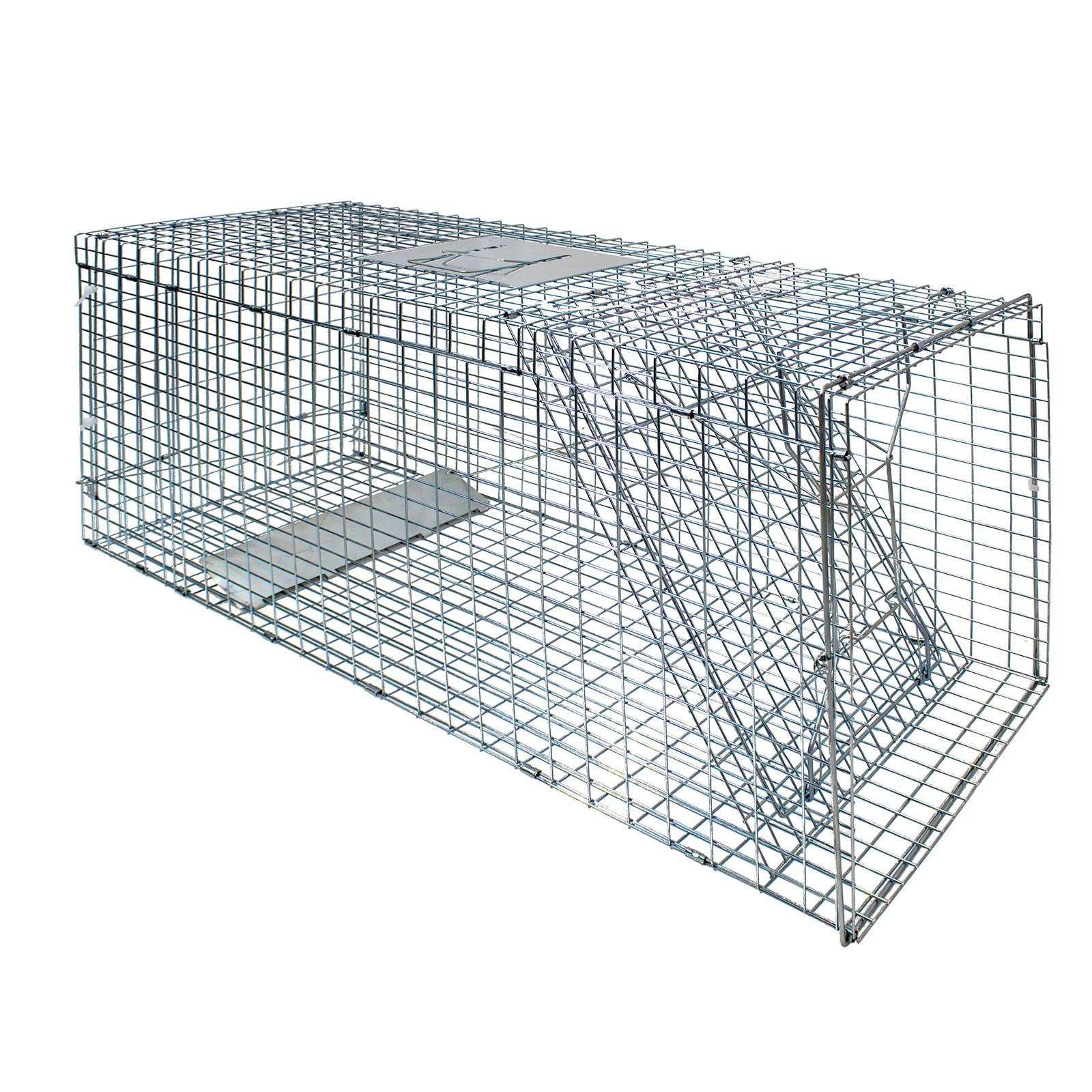 Live Animal Cage Trap 51"x17.4" x18.9" Humane Cat Trap Cats Squirrels Mouse New