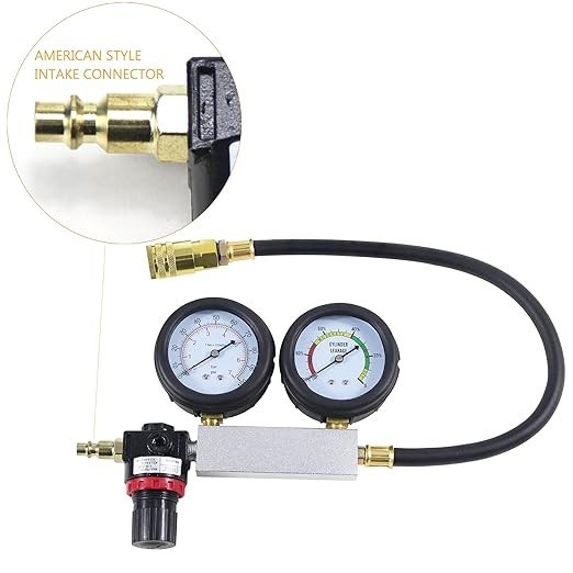 Multi-Function Cylinder Leak Down Tester Gasoline Engine Compression Gauge Test