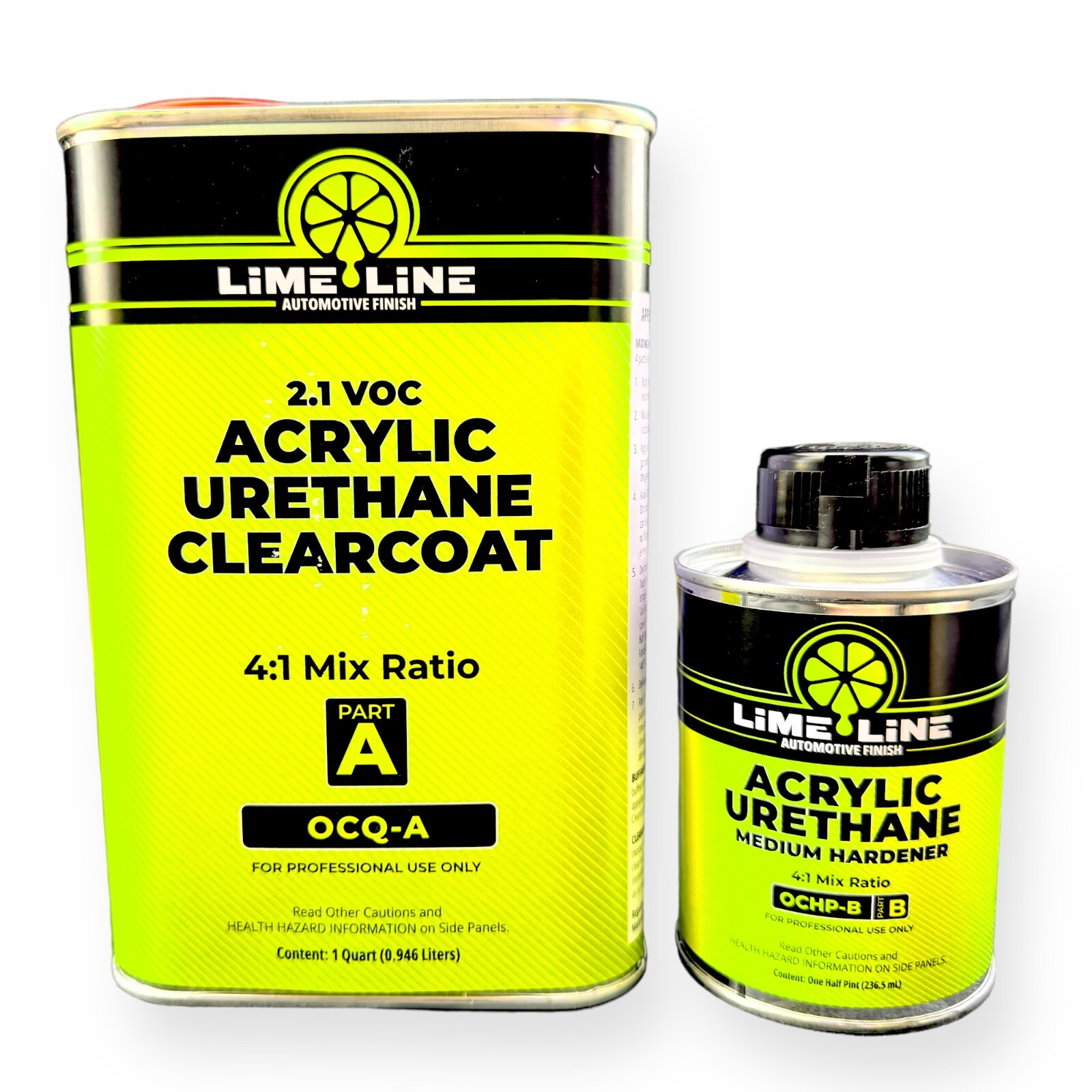 LiME LiNE Automotive Acrylic Urethane Clearcoat 2k Top Coat, hardner 1.25 QUART