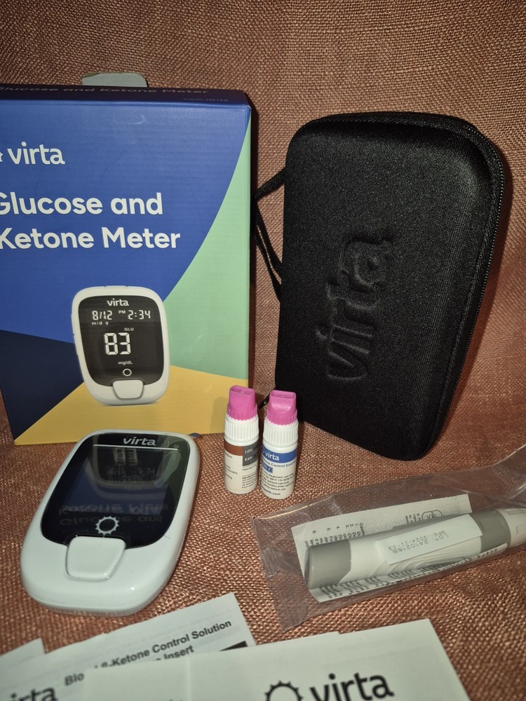 Virta Glucose & Ketone Meter Kit Bluetooth -New Open Box