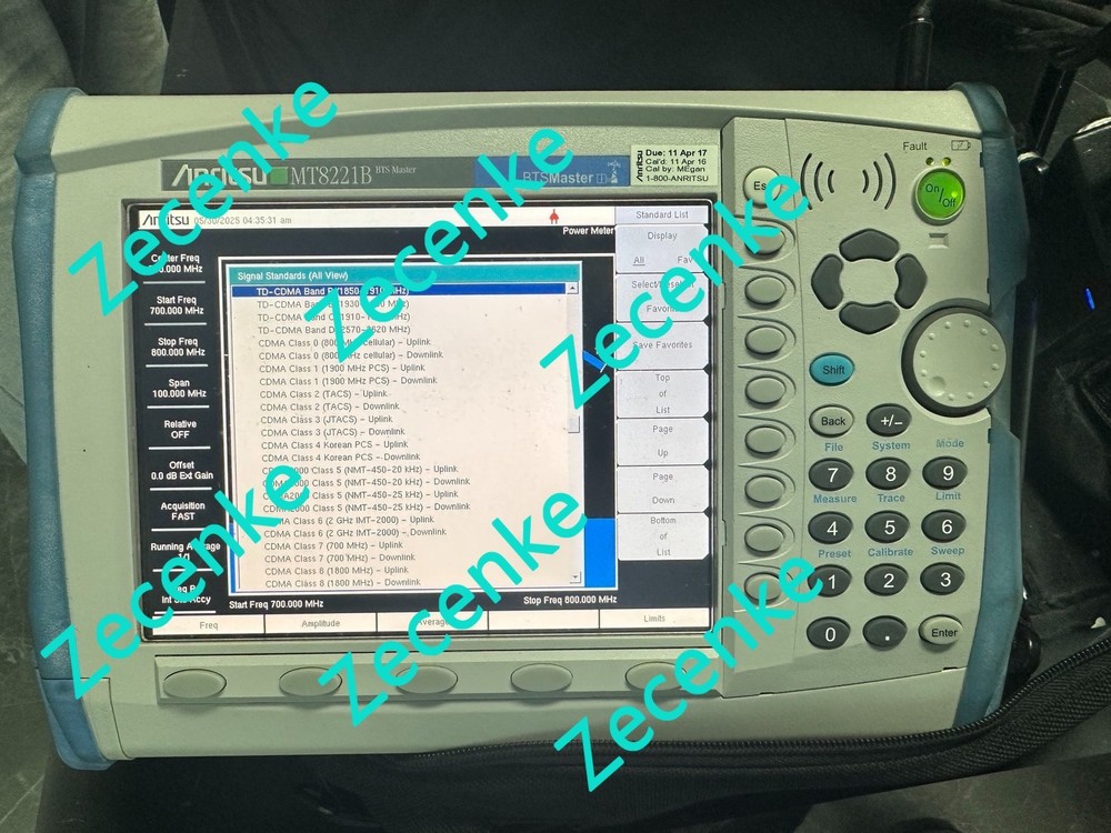 1pcs Anritsu MT8221B Handheld Base Station Analyzer