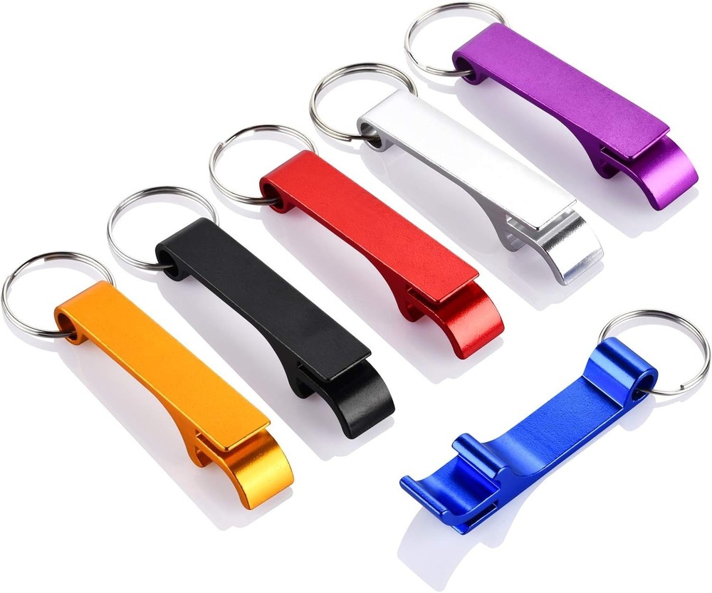 Vibrant 6PCS Keychain Bottle Opener Set - Elevate Your Drinking Experience