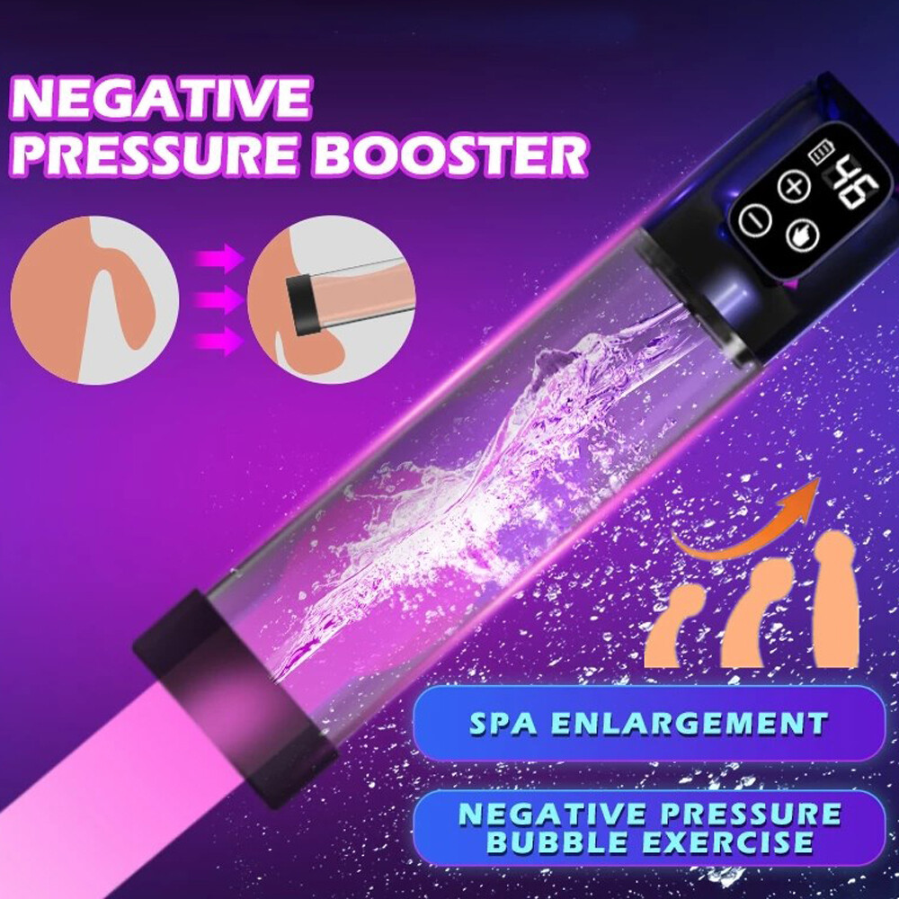 Penis Vacuum Sucking Pump Enhancer Digital LED Display Male Men Enlarger Growth