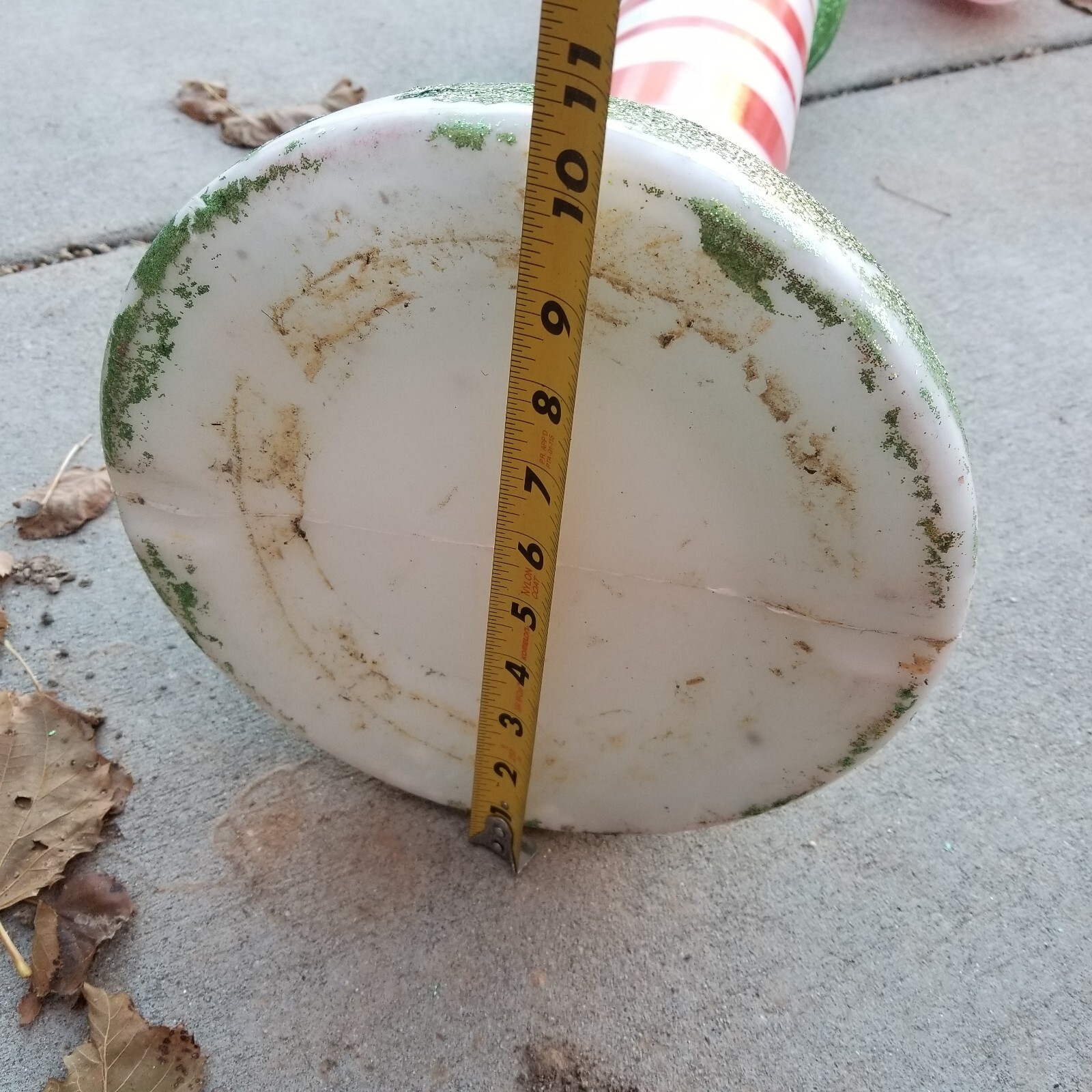 42" Light Up Lighted Gemmy candy cane blow mold Christmas decor Vtg Peppermint