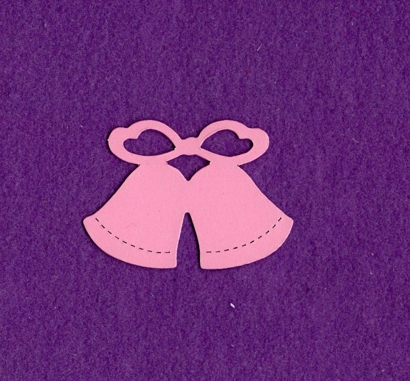 WEDDING BELL small die cuts scrapbook cards