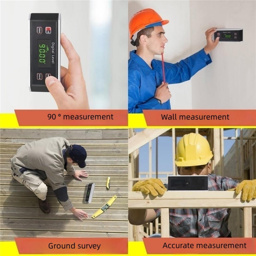 Inclinometer, Digital Protractor/Level/Angle Finder and Gauge Tools with VGro...