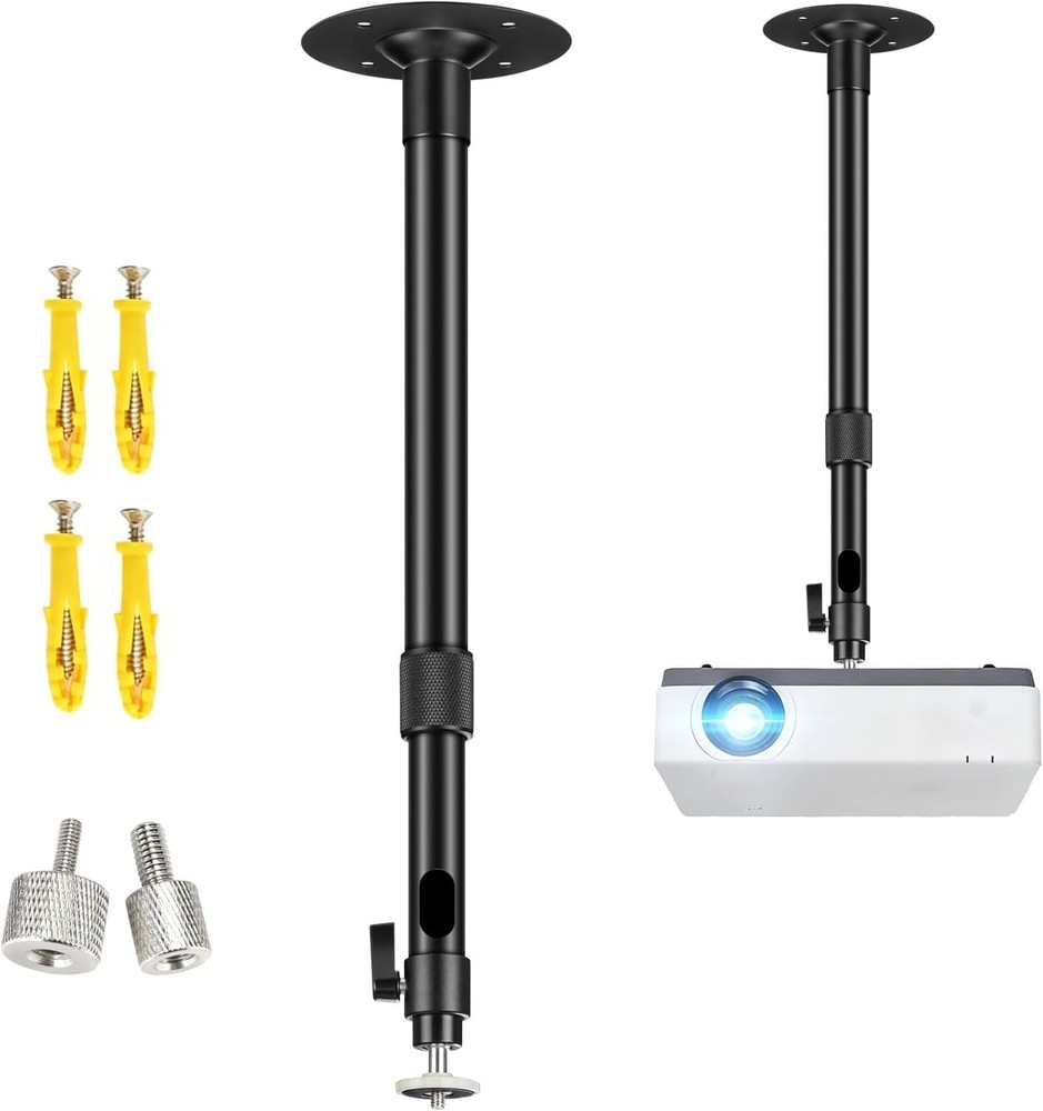 Versatile Projector Mounting Solution - Ceiling/Wall with 360° Swivel Adjustment