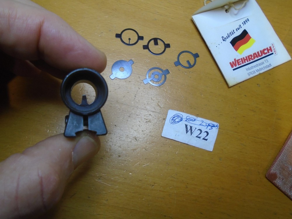 Weihrauch Air Rifle Front Globe Sight With Inserts