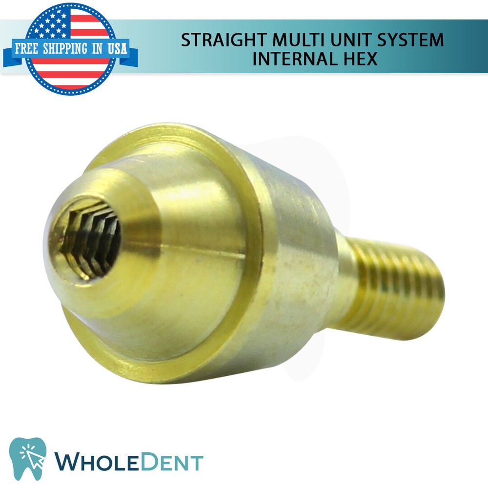 Straight Multi Unit System Scan Body Titanium Base Dental Internal Hex CAD/CAM